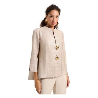 Joseph Ribkoff Blouses, female, Beige, Size: M Joseph Ribkoff Jackets Golden