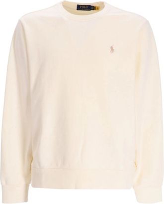 Ralph Lauren Loopback Fleece Sweatshirt - Heren - Sweatshirts - Beige - XL - Katoen - Hoodies & sweatvesten