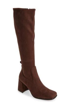 Jeffrey Campbell Hotlava Knee High Boot in Dark Brown Suede at Nordstrom Rack, Size 6.5 Regular Calf