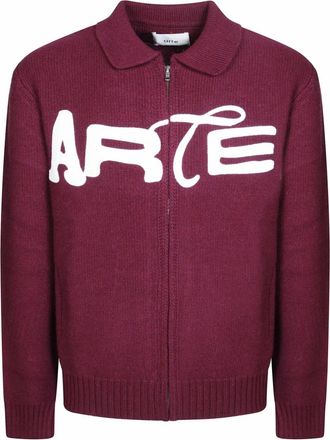 Arte Energy Cardigan - Heren - Vesten - Rood - M - Wol - Truien & Vesten