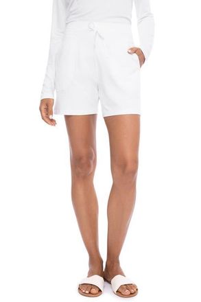 Coolibar Womens Knit Shorts - UPF 50+ Sun Protection - Aventura in White at Nordstrom, Size Xx-Large