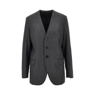 Jil Sander Pinstriped wool tailored jacket Woman 40