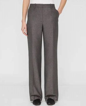 Lafayette 148 New York Gates Hi Rise Relaxed Wide Leg Pants In Cinder Multi