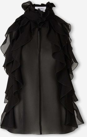 Alexander McQueen Sheer Silk Top