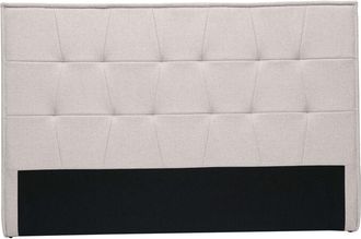 Miliboo Cabecero Tapizado En Tela De Efecto Terciopelo Beige L170 Cm Suka