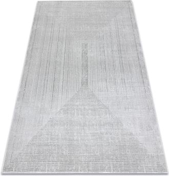RugsX Alfombra Balance 8788 Gris - Geom&eacute;trico, Estructural, Glamour Grey 140x190 Cm