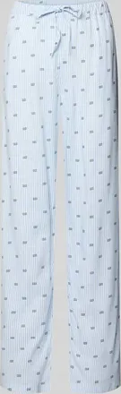 Tommy Hilfiger Pyjamahose mit Print aus Viskose in Hellblau, Gr&ouml;&szlig;e XL