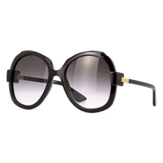 Gucci Geometric Full Rim Sunglasses - Black