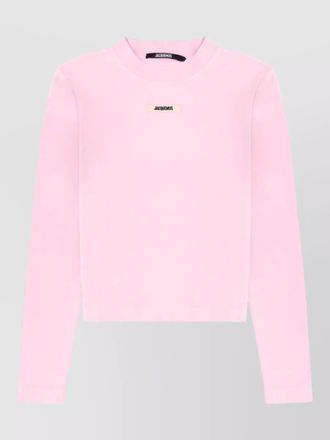 Jacquemus long sleeve crew neck knit top