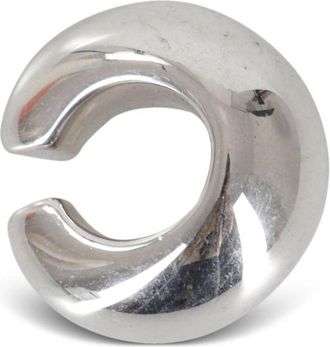 Panconesi Full Moon ear cuff - women - Rhodium Plated Copper - OS - Silver