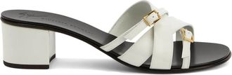 Giuseppe Zanotti 105mm Alimha sandals - women - Leather/Leather/Calf Leather - 35 - White