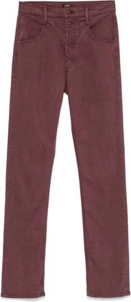 Mother Rocky Rider Skinny Jeans - Dames - Slim Fit Jeans - Paars - W28 - Jeans
