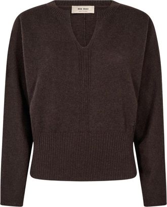Mos Mosh Kaima Pullover - Dames - Cashmere truien - Bruin - S - Kasjmier - Truien & Vesten