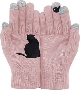 Generic Warm Gloves Women Thermal Gloves Winter Hand Warmer Thermo Knitted Thermogloves for Running Driving Cycling Windproof Walking Outdoor Ladies Cold Weat