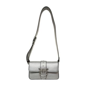 Pinko Pinko, Dames, Tassen, Grijs, Maat: ONE Size Katoen