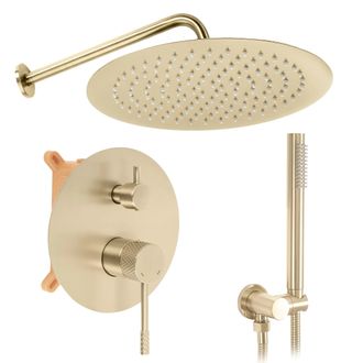 Rea Juego De Ducha Oculto Rea Js-625103-1bg Brush Gold
