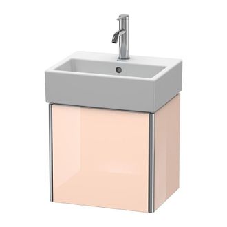 Duravit Duravit Xsquare Vanity Unidad De Pared 43.4x34.0 Cm, 1 Puerta, Colgado A La Izquierda, Para El Lavabo Vero Air 072445, Color (frente/cuerpo): Perla De
