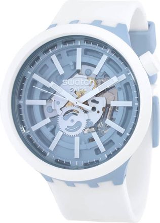 Swatch Big Bold Whice Quartz Blue Dial Unisex Watch SB03N103