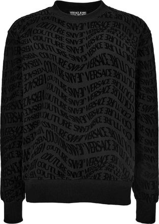 Versace Jeans Couture logo-print sweatshirt - Black
