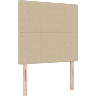 vidaXL Cabecero Con Cabecera Verde Gris&aacute;ceo 100 Cm Tela De Rayas Vidaxl