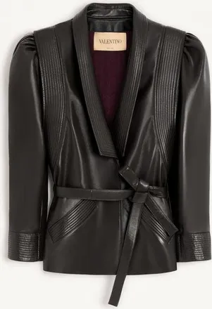 Valentino Nappa Leather Jacket Wo