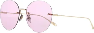 Gucci Light Pink Gold Round Sunglasses