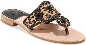 Jack Rogers Jacks Flip Flop in Leopard/Black at Nordstrom Rack, Size 6.5