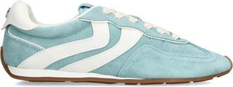 Steve Madden Womens Suede Abbi Pale Blue Sneakers - Size UK 6