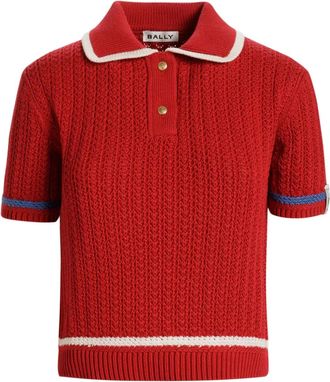Bally Polo in cotone - Rosso