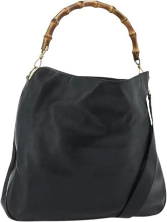 Gucci Pre-owned Handbags, female, Black, Size: ONE SIZE Pre-owned Vintage Hand Bag