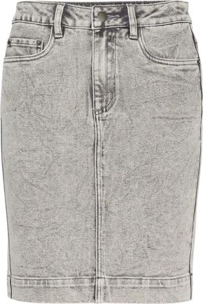 Kaffe Dames, Rokken, Grijs, Maat: S Denim