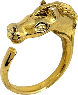 Herm&egrave;s Gold Plating Band Ring (Pre-Owned)