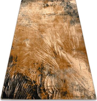 RugsX Rugsx - Alfombra De Lana Omega Abu Abstra&ccedil;&atilde;o Color Camello Beige 200x300 Cm