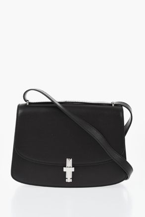 The Row Leather Shoulder Bag with Clip Closure The Row