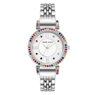 Anne Klein Womens Accented White Dial Watch