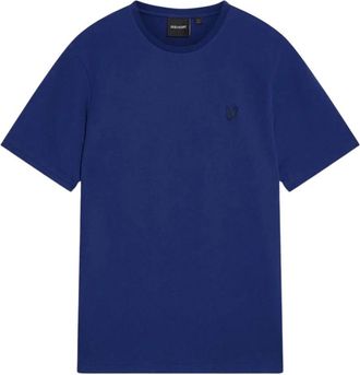 Lyle & Scott Ronde hals T-shirt met korte mouwen van katoen - Heren - T-shirts - Blauw - 2XL - Katoen - Tops