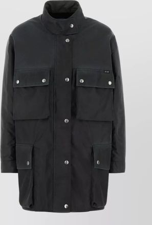 Prada renylon jacket high collar long sleeves