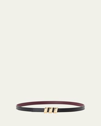 Loewe Reversible Coil Belt in Smooth Calfskin