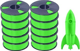 OEM Filamento Para Impresora 3d, Ecol&oacute;gico, De Alta Resistencia Y Alta Velocidad - 10 Green