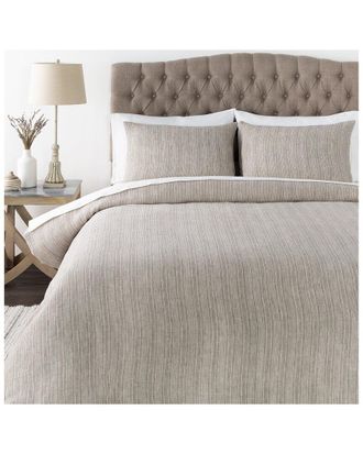 Surya Cameron Cream Duvet Set With Two Standard Shams