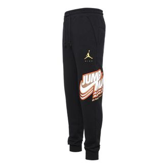 Nike Jordan Mens Air Jordan Funny Printing Fleece Lined Sports Pants/Trousers/Joggers Black DC9609-010