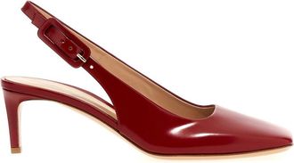 Gianvito Rossi Ric Slingbacks - Dames - Pumps - Rood - 39 EU - Leer - Schoenen