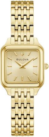 Bulova Classic Sutton Square Bracelet Watch, 23mm in Gold-Tone at Nordstrom