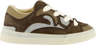 Flaneur Flâneur, Schoenen, Heren, Veelkleurig, 42 EU, Nylon, Koffie sneaker met suède en nylon