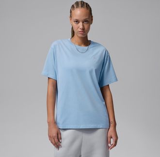 Nike Jordan Womens Jordan Essentials Top in Blue | FN4500-422