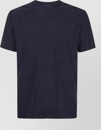 Emporio Armani short sleeve crew neck embroidered t shirt
