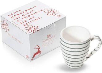 Gmundner Keramik Gmundner Keramik - Ceramica Gmundner grigio fiammato, tazza da colazione Max (0,3 l)