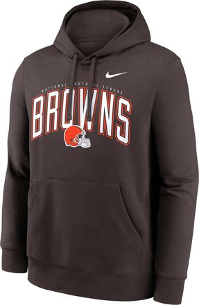 Nike Cleveland Browns Club Nike Mens NFL Pullover Hoodie in Brown | NKDK2DI9I-L3P