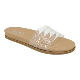 xoxo Womens Xoxo Jolee XO221275 Sandals Clear Puffy Footbed Slide ZAP1056