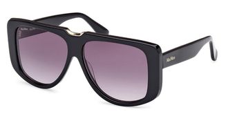 Max Mara MM0075 01B Womens Sunglasses Black Size 57